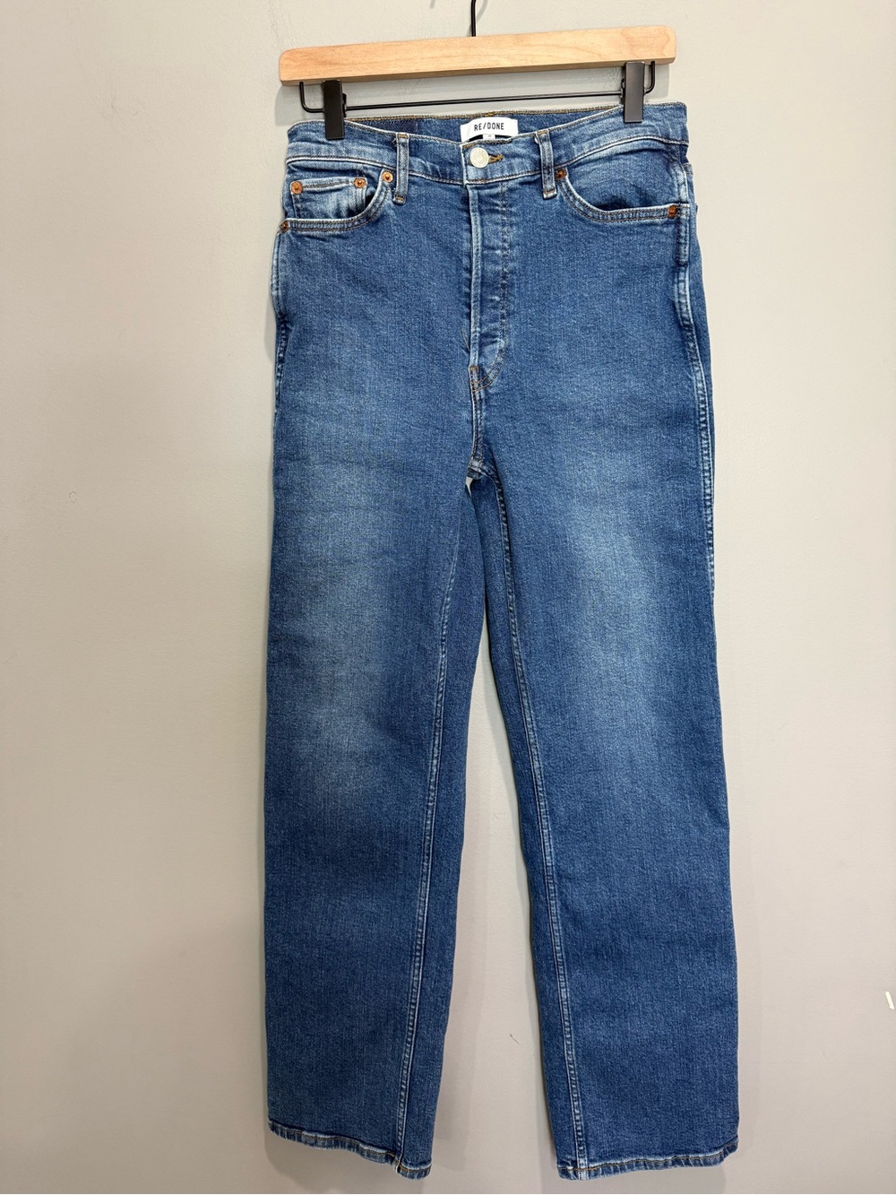 RE/DONE 90s High Rise Loose Jeans High Tide Size 28